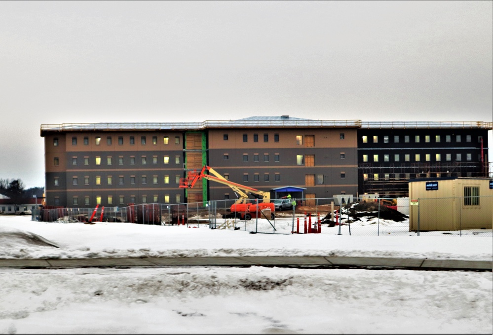 Construction of new barracks at Fort McCoy