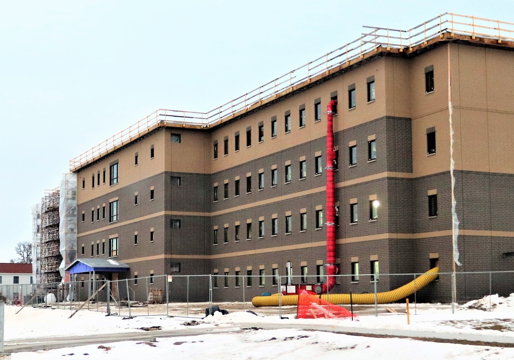 Construction of new barracks at Fort McCoy