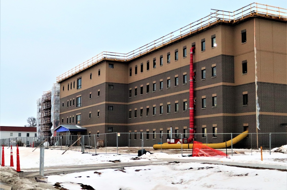 Construction of new barracks at Fort McCoy