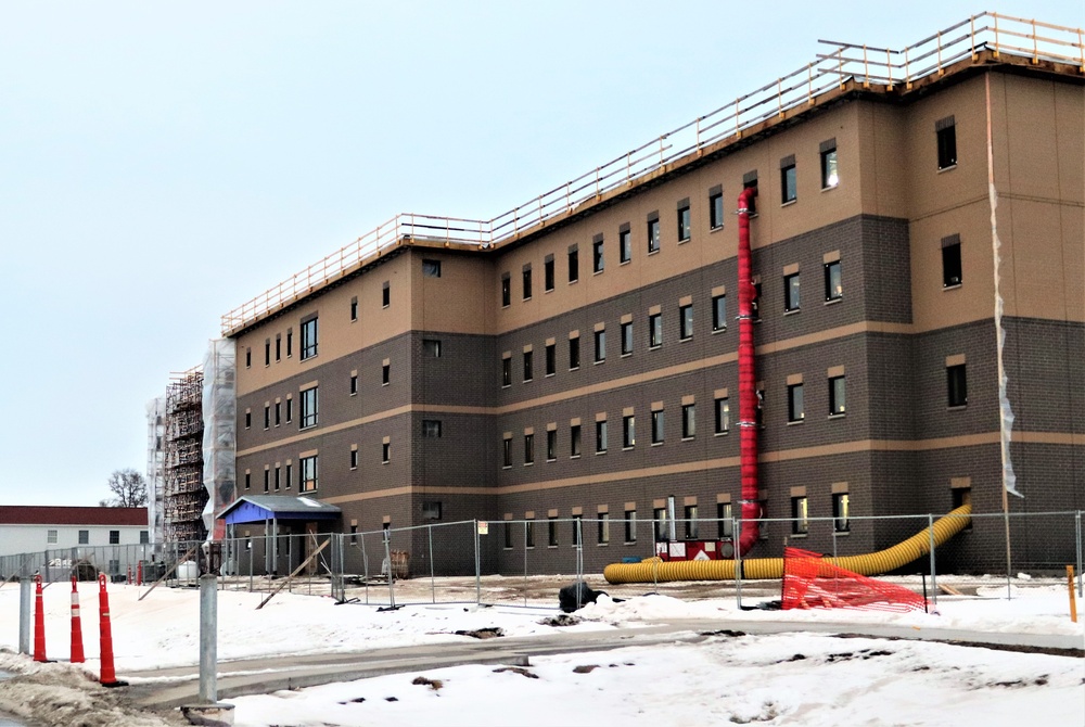 Construction of new barracks at Fort McCoy