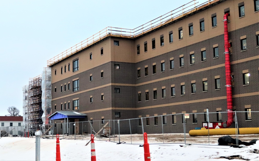 Construction of new barracks at Fort McCoy