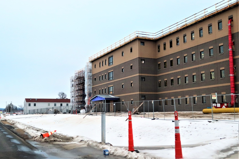 Construction of new barracks at Fort McCoy