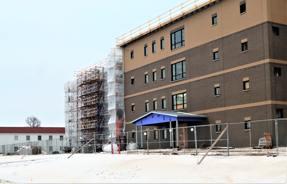 Construction of new barracks at Fort McCoy