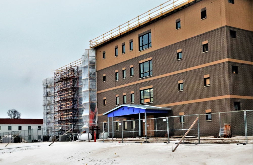 Construction of new barracks at Fort McCoy