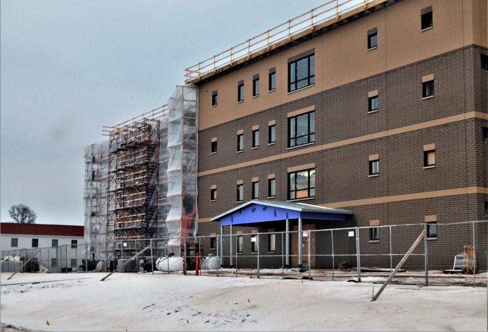 Construction of new barracks at Fort McCoy