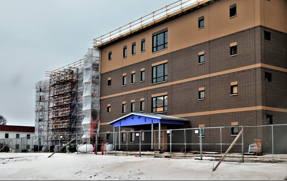 Construction of new barracks at Fort McCoy