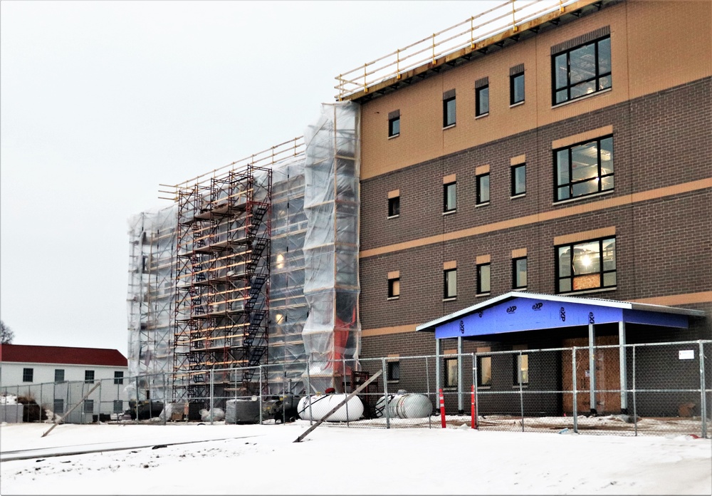 Construction of new barracks at Fort McCoy