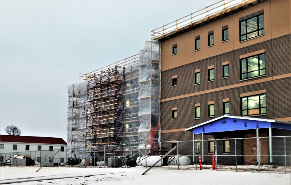 Construction of new barracks at Fort McCoy