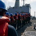 Gridley conducts a replenishment-at-sea
