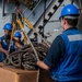 Gridley conducts a replenishment-at-sea