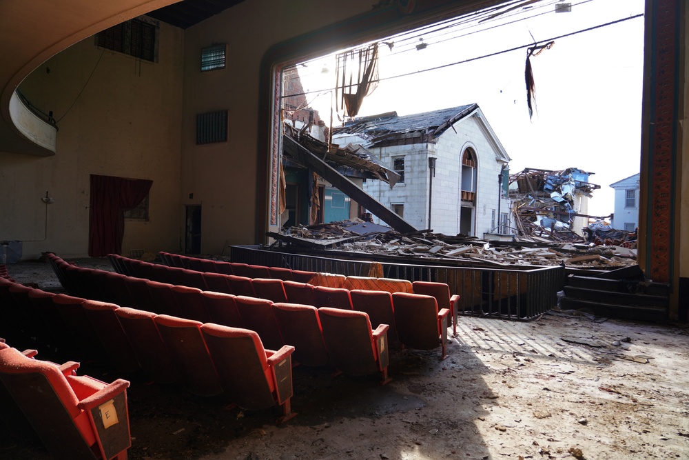 View From American Legion Theater in Mayfield, Kentucky Following December 10 Tornadoes