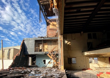 View From American Legion Theater in Mayfield, Kentucky Following December 10, 2022 Tornadoes