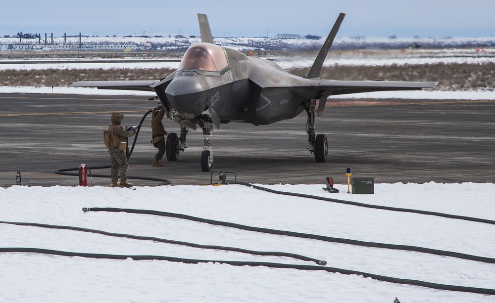 Winter Fury 22: Marine Wing Support Squadron 373 Refuels and Arms Aircraft for Long Range Strike