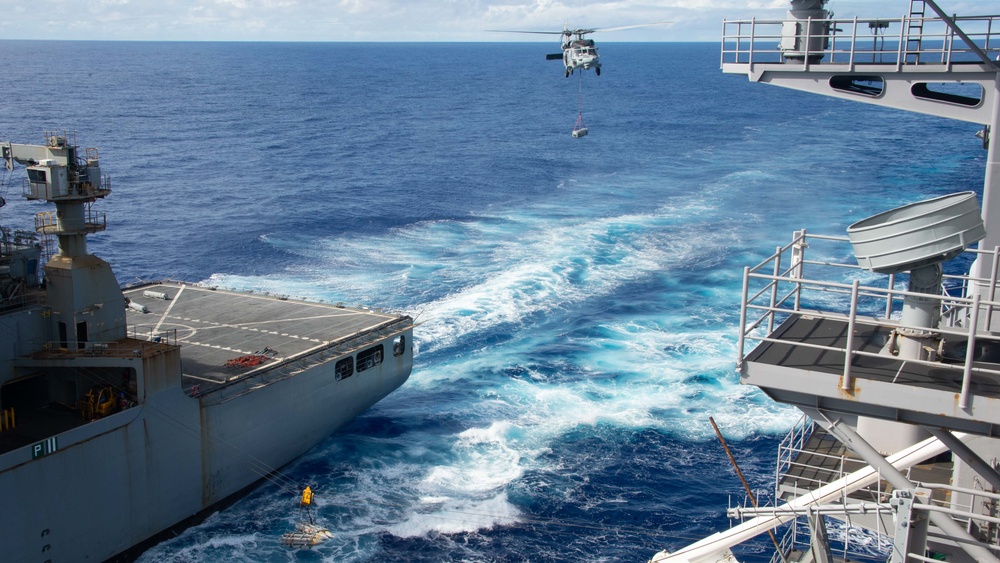 USS Carl Vinson (CN 70) Conducts a Replenishment-at-Sea USS Carl Vinson (CN 70) Conducts a Replenishment-at-Sea
