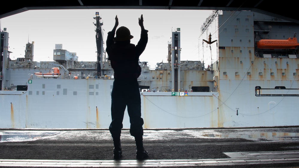 USS Carl Vinson (CN 70) Conducts a Replenishment-at-Sea USS Carl Vinson (CN 70) Conducts a Replenishment-at-Sea