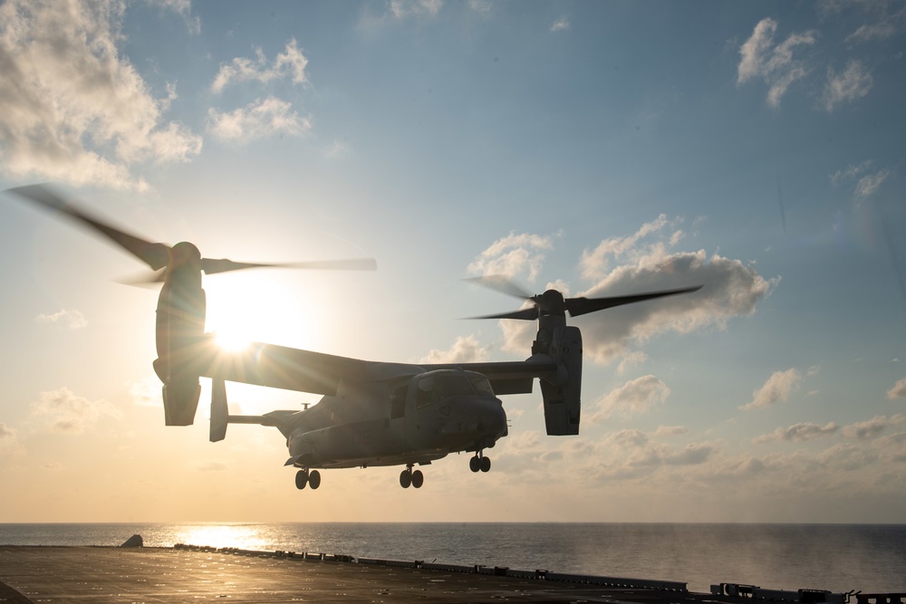 USS America (LHA 6) Conducts Flight Operations