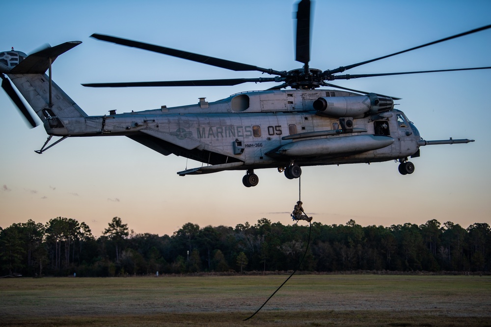 Air Force, Marine Corps, Army WTC Fast Rope Training