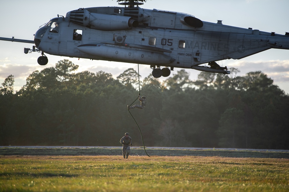 Air Force, Marine Corps, Army WTC Fast Rope Training