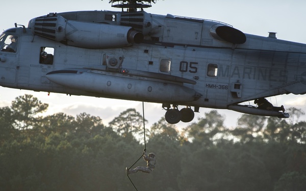 Air Force, Marine Corps, Army WTC Fast Rope Training