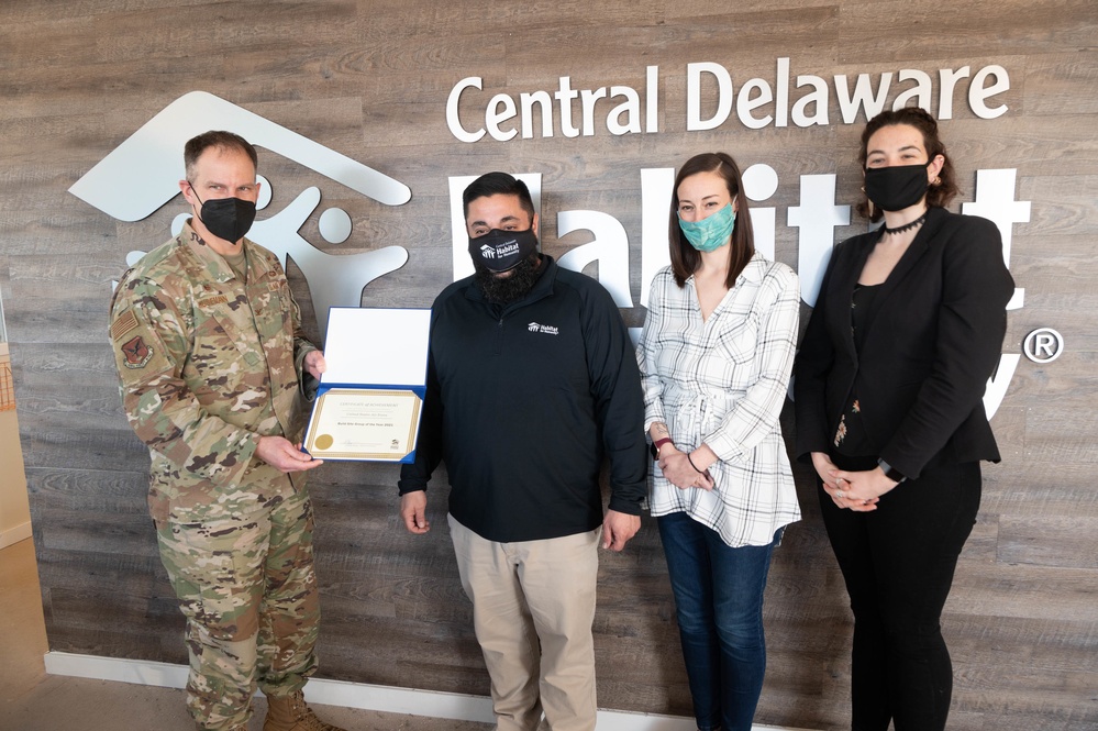 Dover AFB receives Habitat for Humanity volunteer award