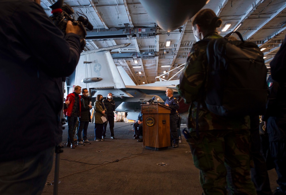 Neptune Strike 22 highlights the natural evolution of NATO's ability to integrate the high-end maritime warfare capabilities of a carrier strike group to support the defense of the Alliance.