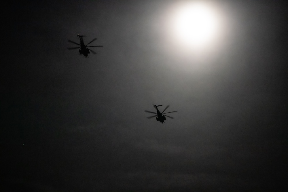 Night Airborne Operation Training