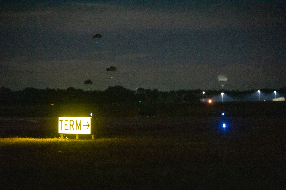 Night Airborne Operation Training