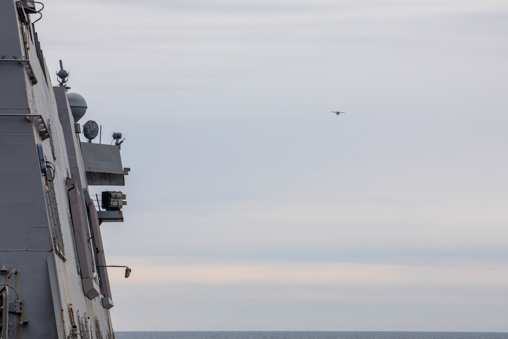 USS Arlington Utilizes Unmanned Aerial System