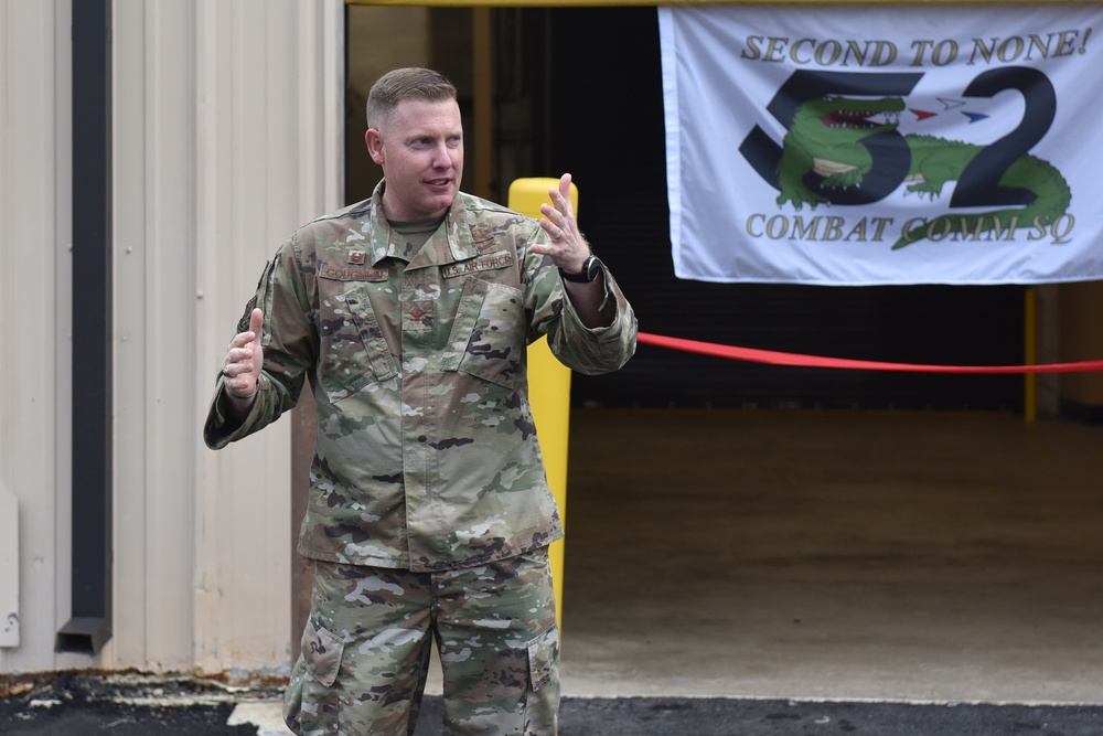 52nd Combat Communications Squadron Special Mission Flight opens new facility