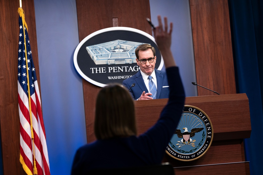 Pentagon Spokesman Holds Press Briefing