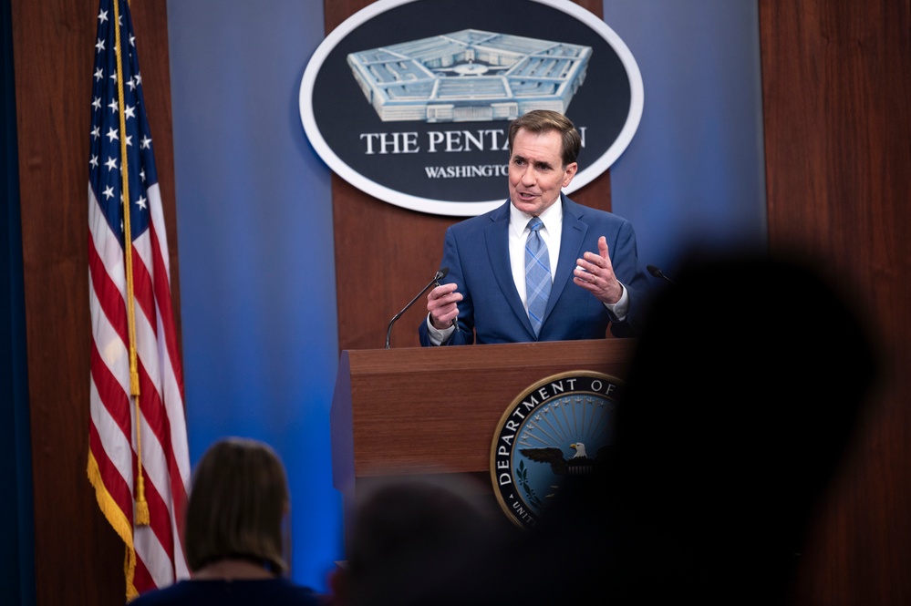 Pentagon Spokesman Holds Press Briefing