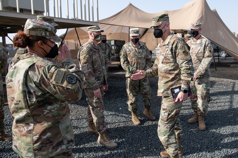 USACE commander meets with TF Spartan commander and engineers