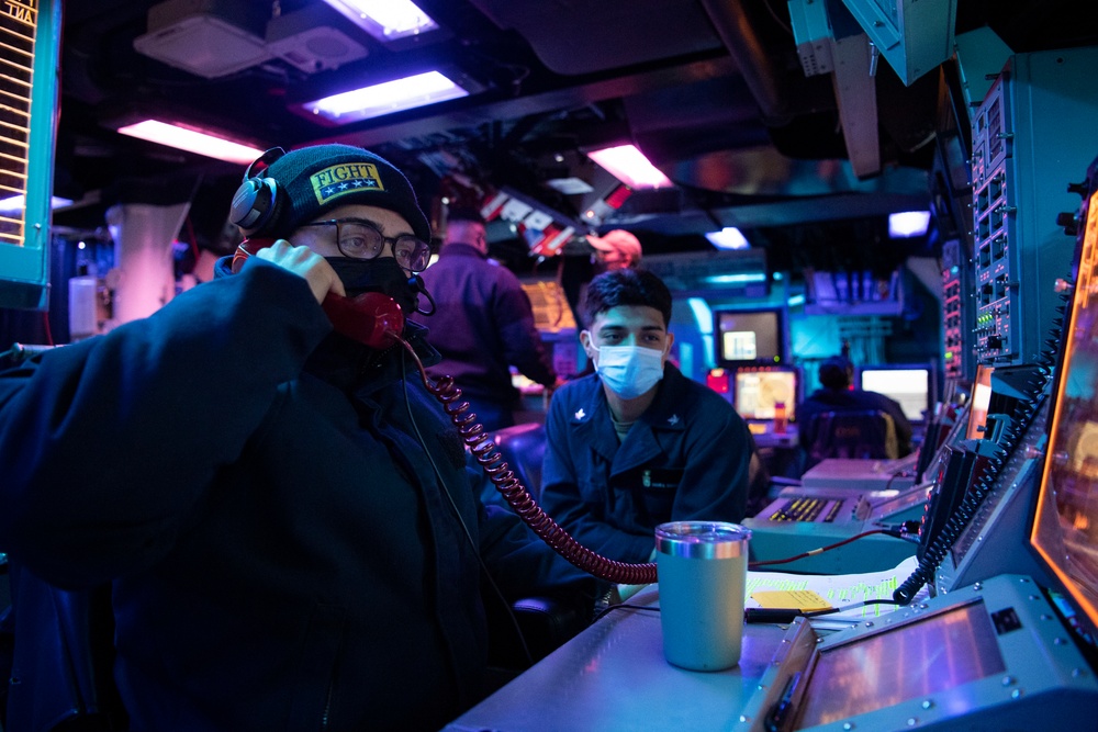 USS Dewey's Combat Information Center