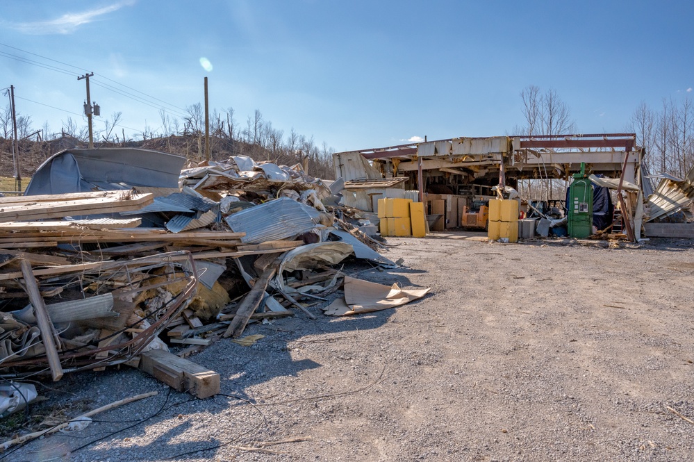 Hopkins County Public Works Building Damaged by Tornado