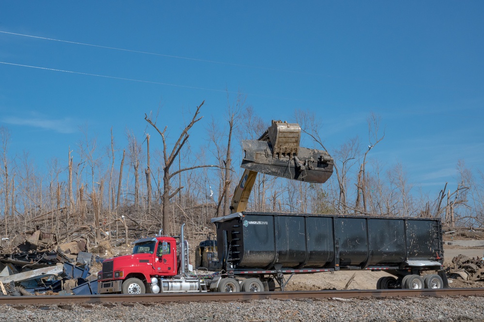 Tornado Train Derailment Removal in Barnsley, KY