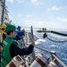 Sailors aboard USS Charleston Conduct UNREP