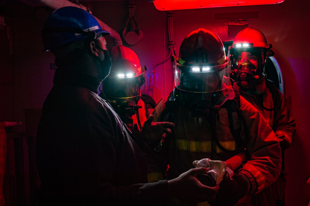 USS Ronald Reagan (CVN 76) Joint Damage Control Drill