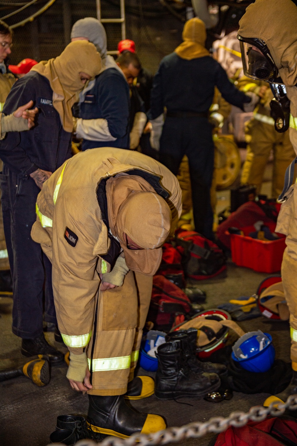 USS Ronald Reagan (CVN 76) Joint Damage Control Drill