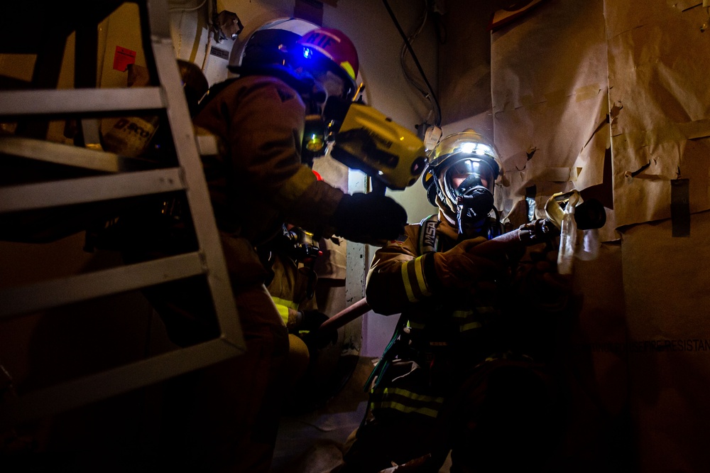 USS Ronald Reagan (CVN 76) Joint Damage Control Drill