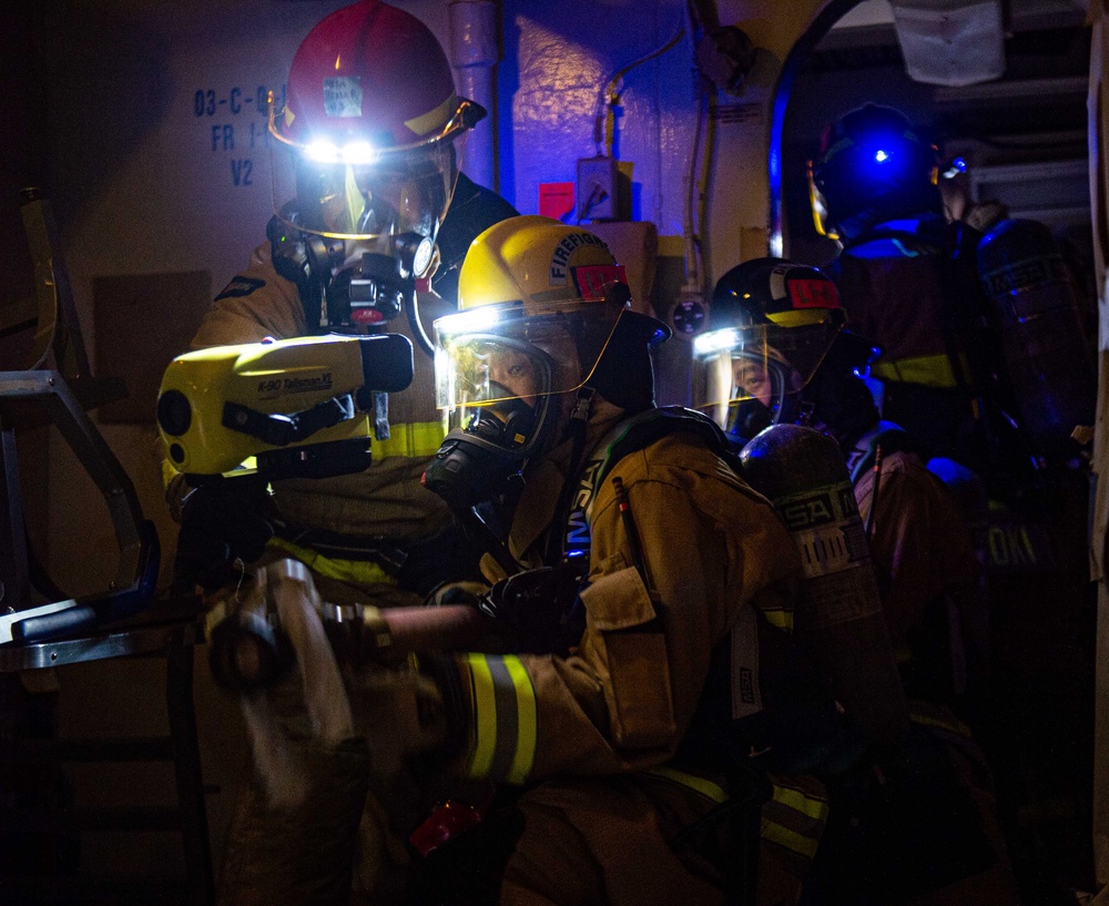 USS Ronald Reagan (CVN 76) Joint Damage Control Drill