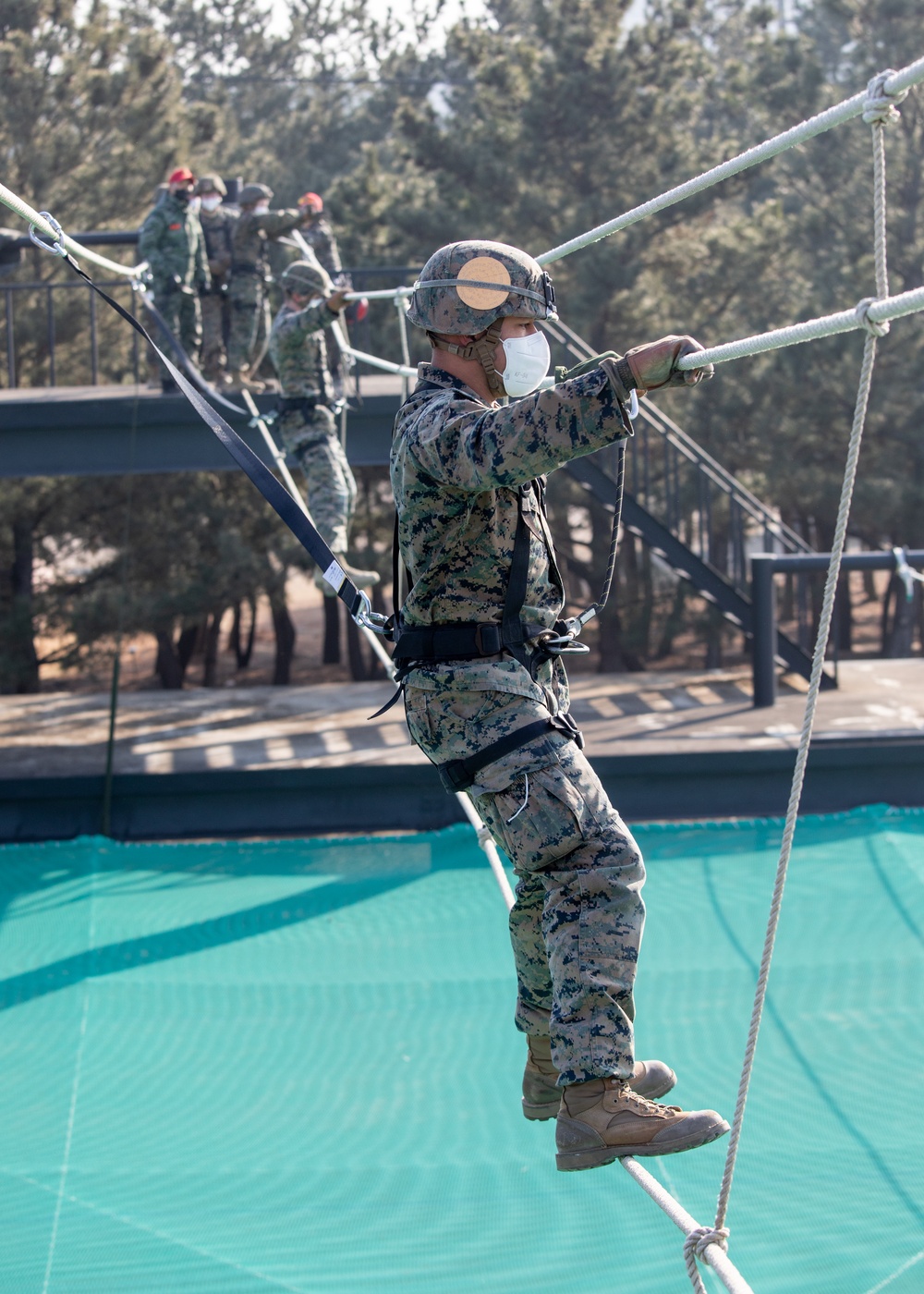 MARFORK Rope Course with ROKMC