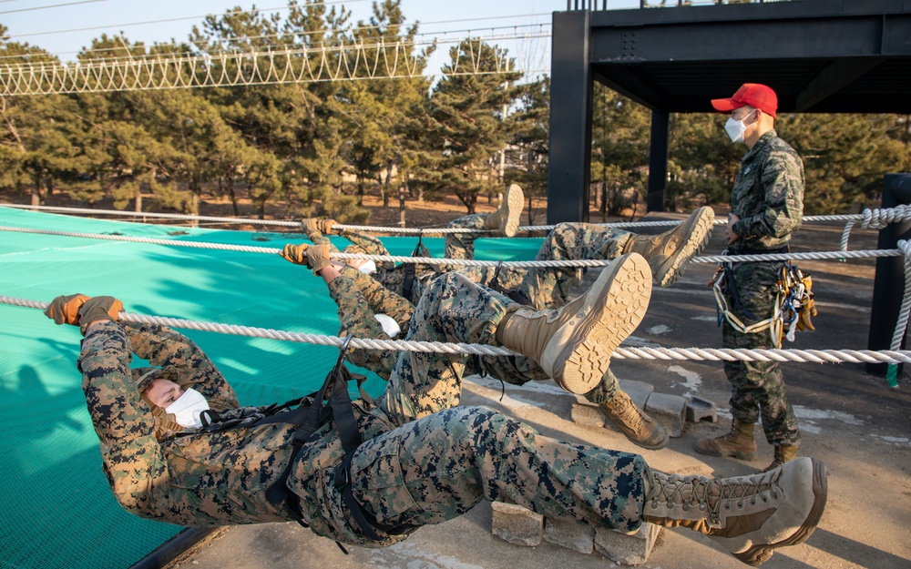 MARFORK Rope Course with ROKMC