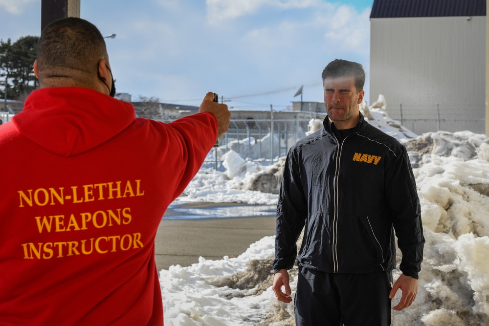 NAF Misawa Sailors Participate in OC Spray Training
