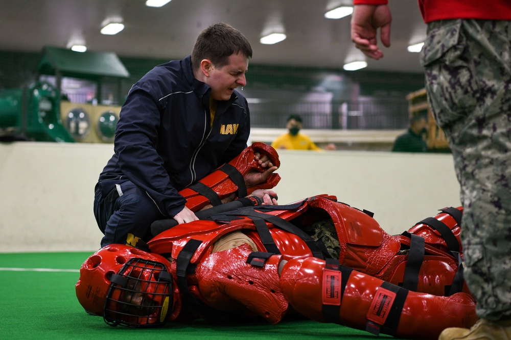 NAF Misawa Sailors Participate in OC Spray Training