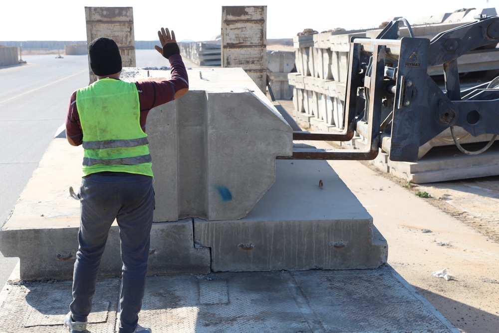 Operation Chiron Recast III material transfer at Al Asad Air Base, Iraq