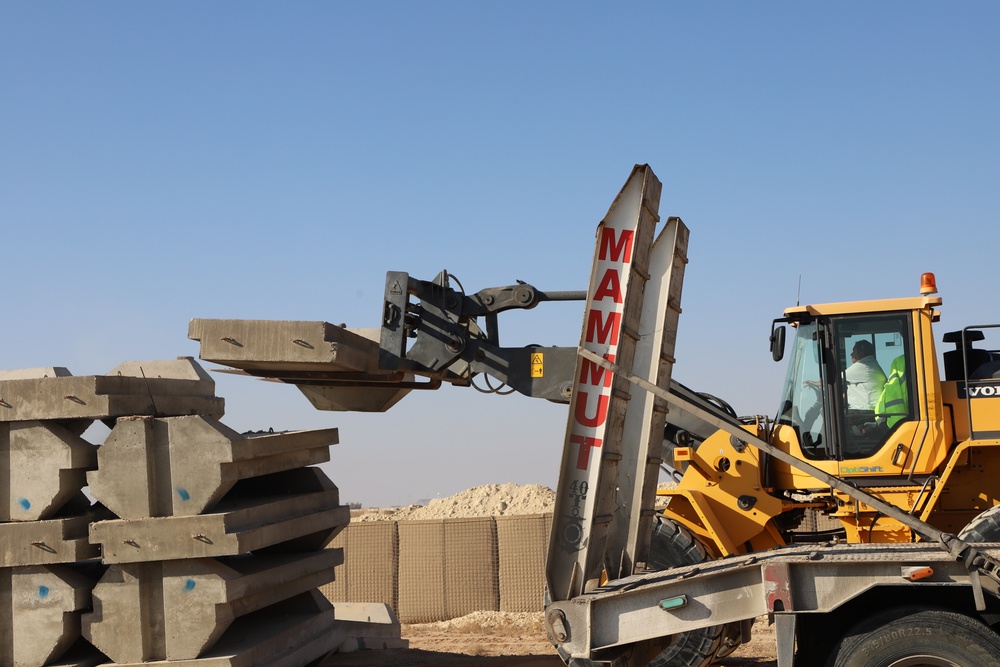 Operation Chiron Recast III material transfer at Al Asad Air Base, Iraq