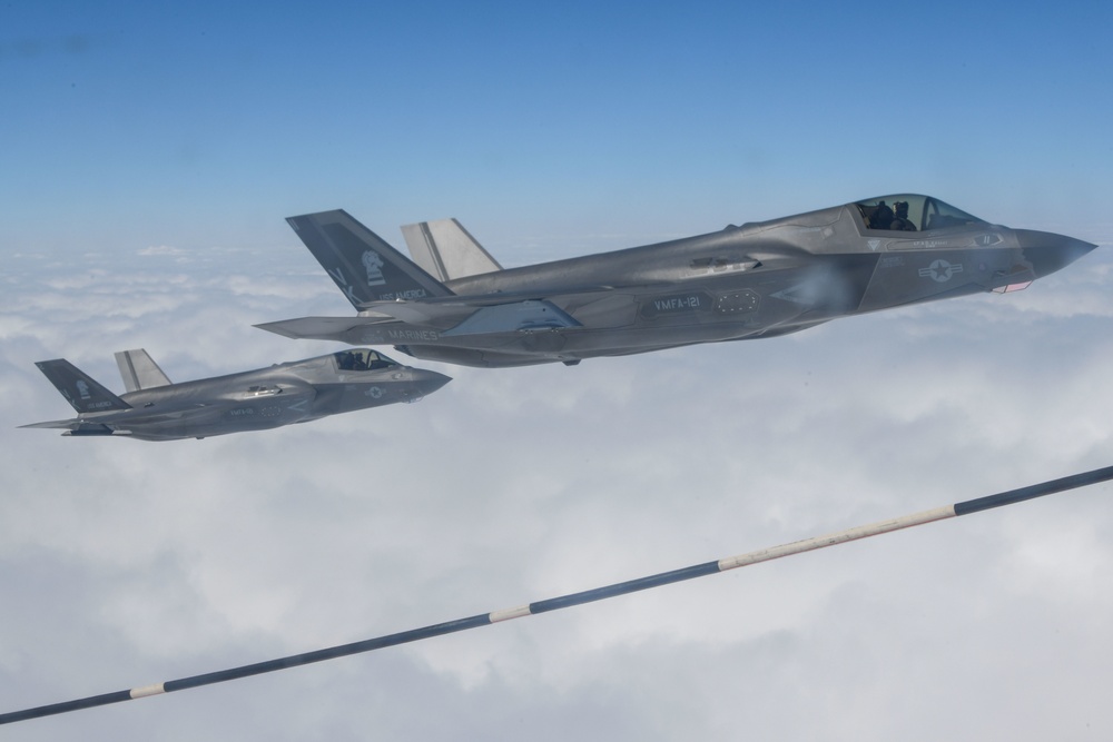 Noble Fusion: VMFA-121 Conduct Aerial Refueling