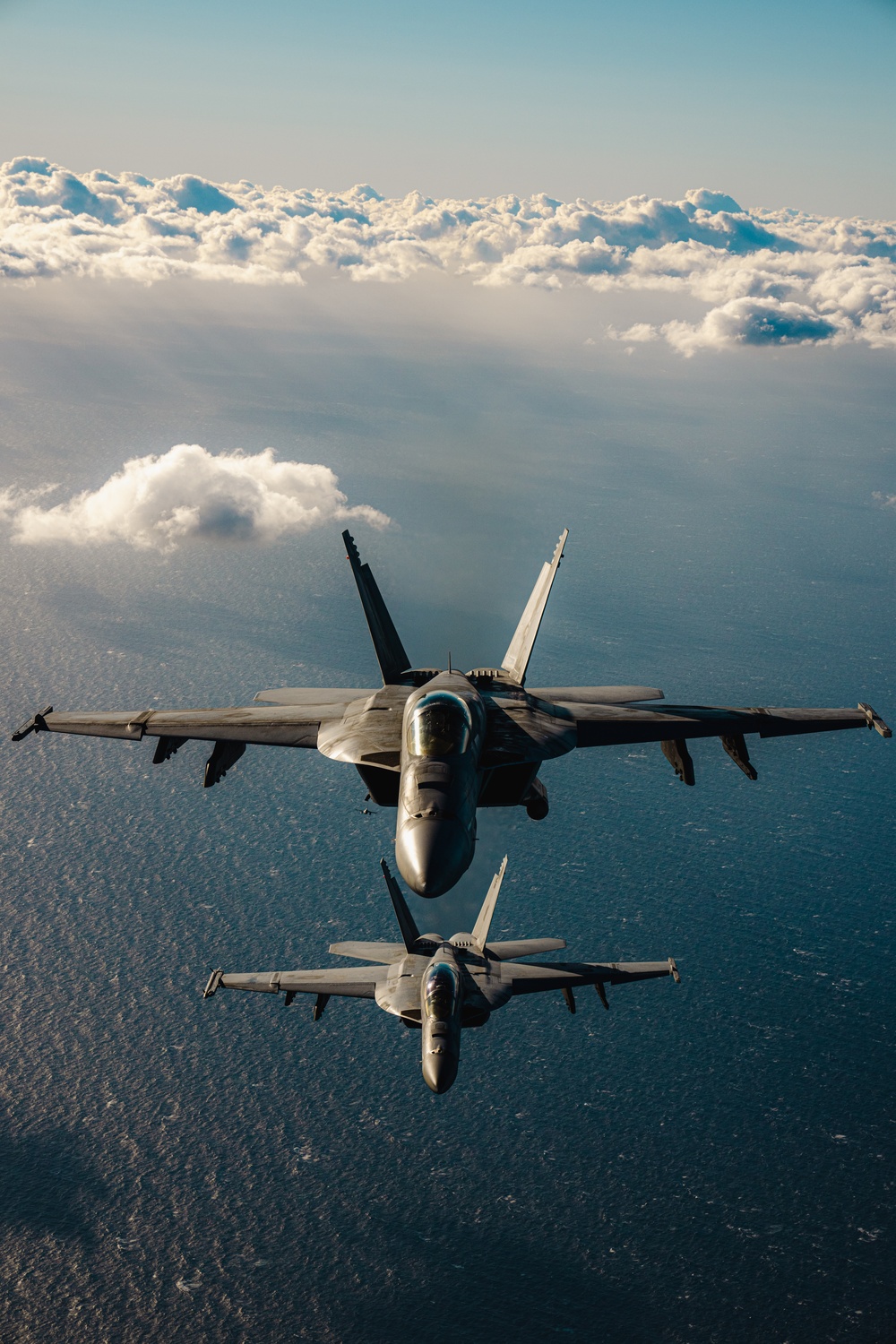 – United States F/A-18 Super Hornets and Greek F-16 Fighting Falcons conduct air-to-air training over the Ionian Sea as a part of Neptune Strike 2022