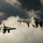 United States F/A-18 Super Hornets and Greek F-16 Fighting Falcons conduct air-to-air training over the Ionian Sea as a part of Neptune Strike 2022