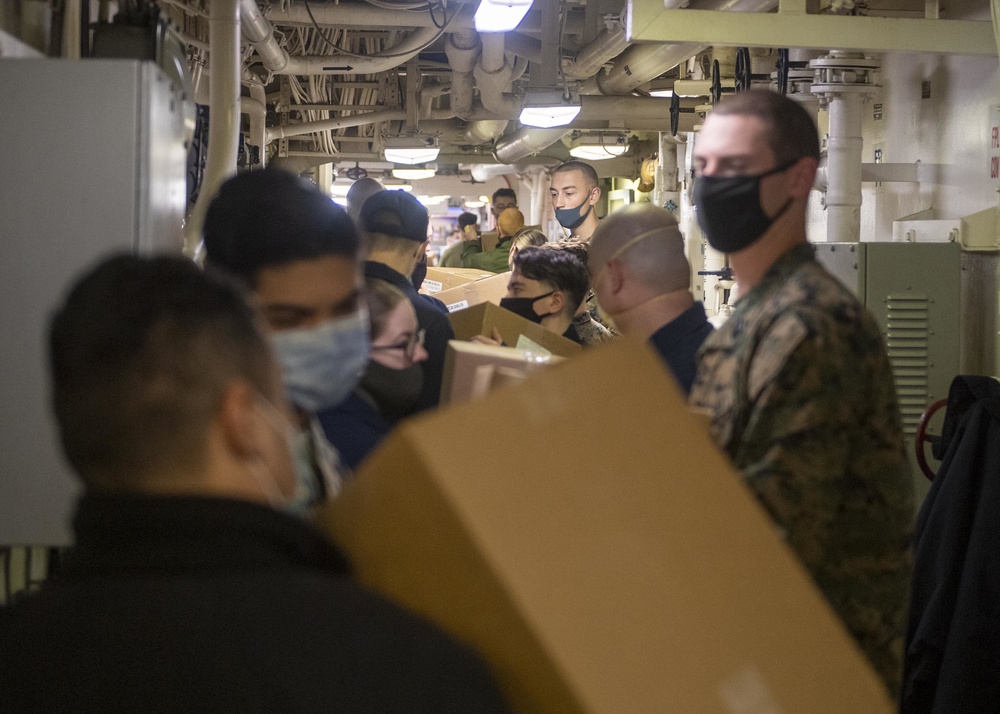 USS America Conducts Replenishment-at-Sea During Operation Noble Fusion